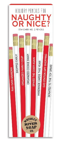 Naughty Or Nice Holiday Pencil Set