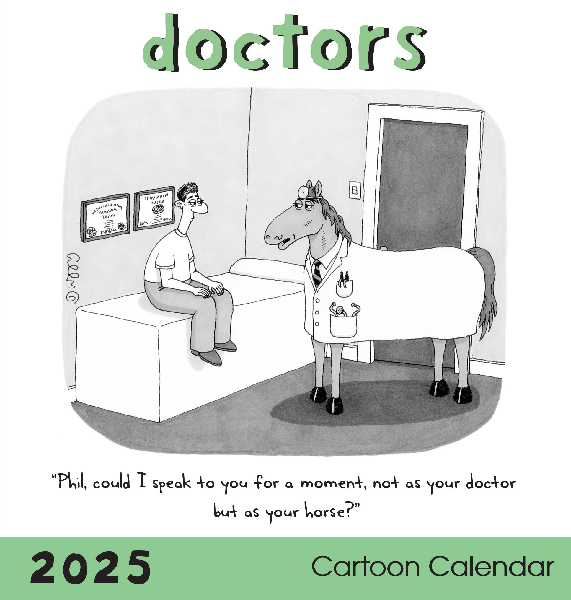 2025 New Yorker Monthly Wall Calendar | Doctors