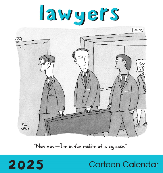 2025 New Yorker Monthly Wall Calendar | Lawyers