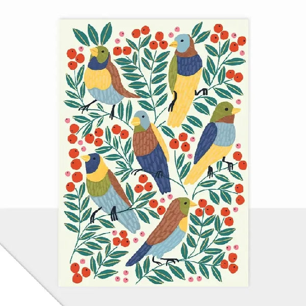 Nesting Birds Blank Art Card