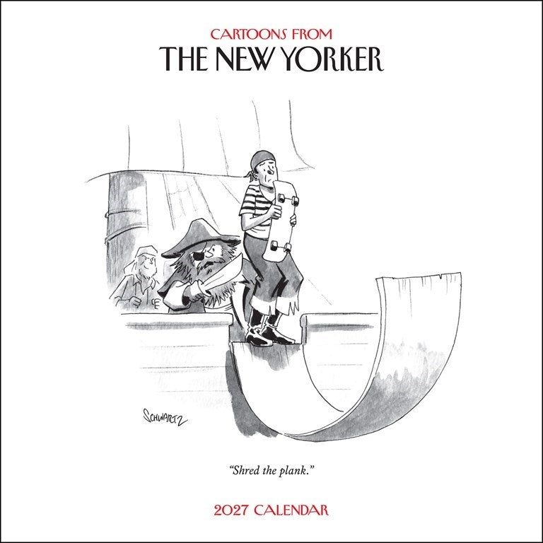 2027 New Yorker Cartoons Monthly Wall Calendar