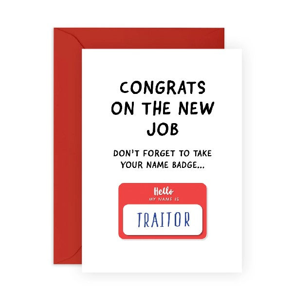 Traitor New Job Card