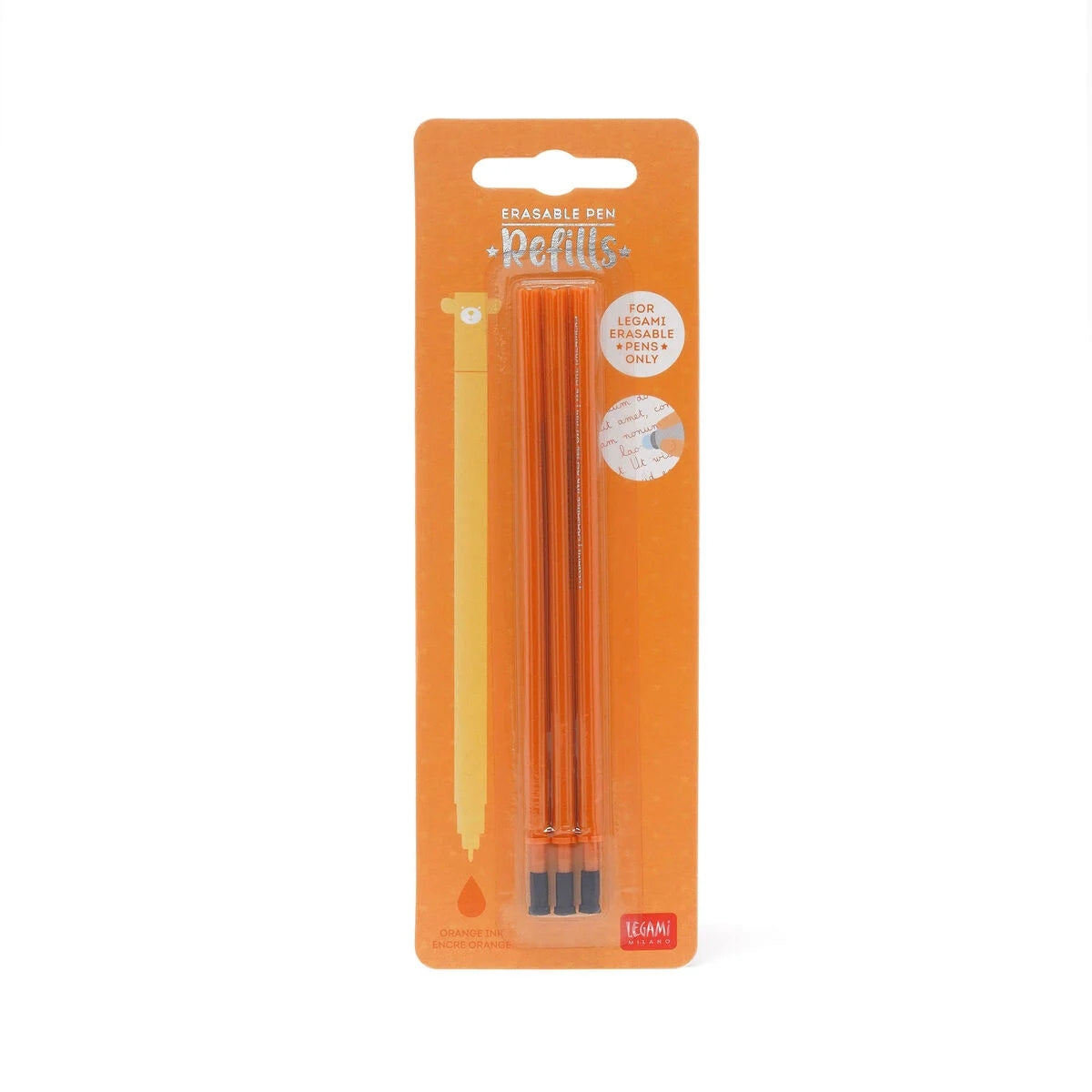 Erasable Orange Gel Pen Refills