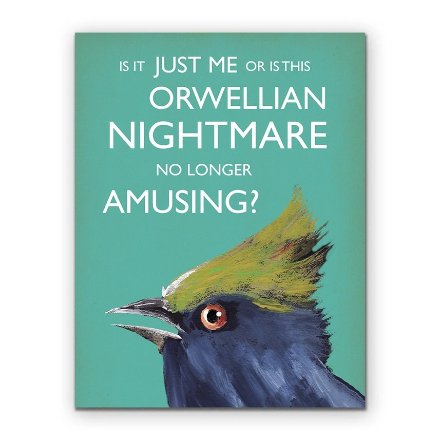 Orwellian Nightmare Blank Humour Card