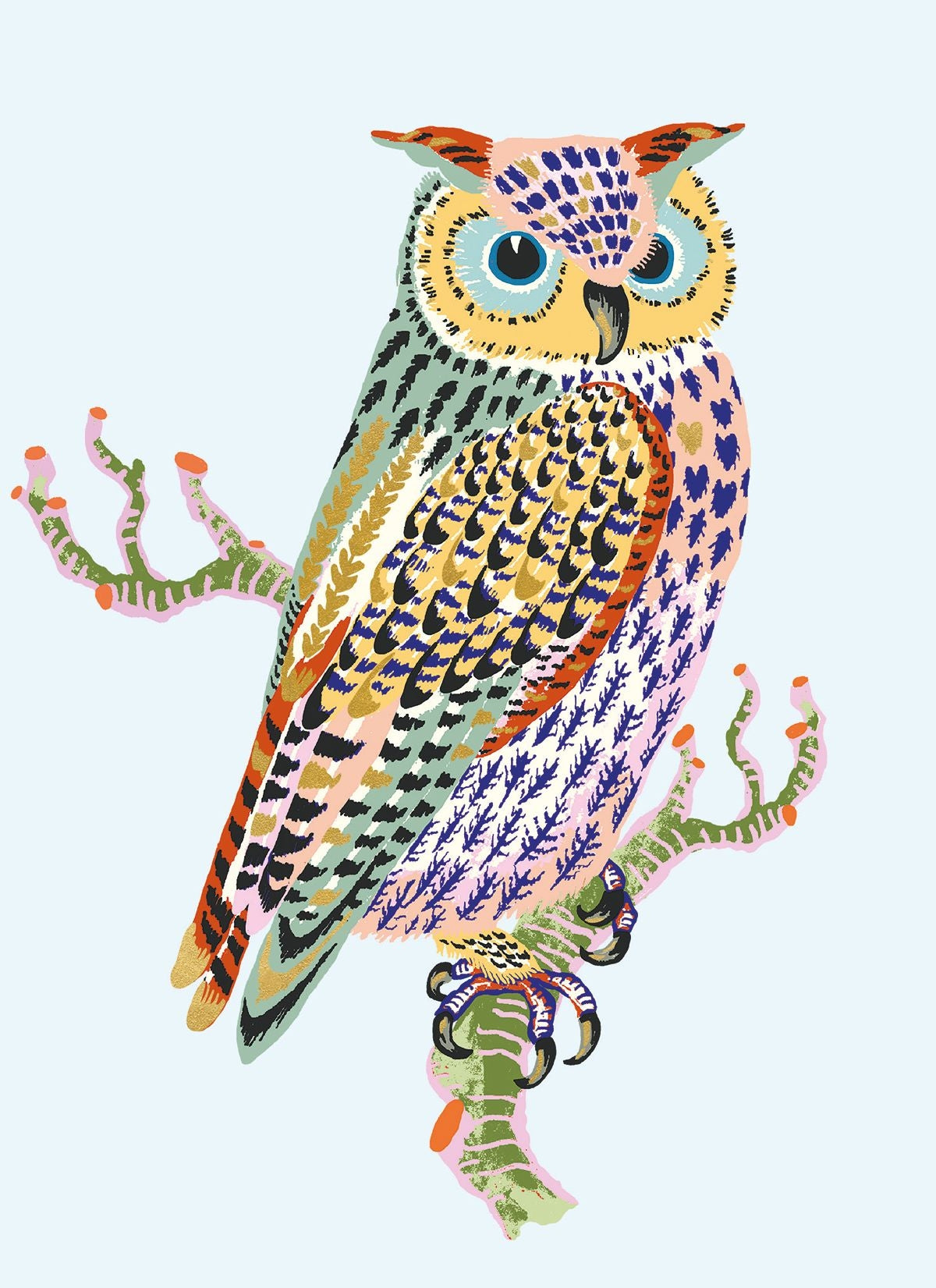 Owl Blank Art Card