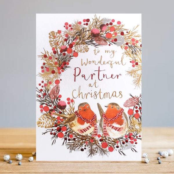 Wonderful Partner Christmas Card