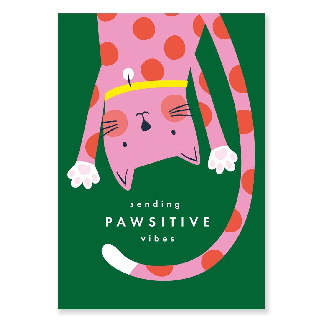 Pawsitive Cat Friendship Card