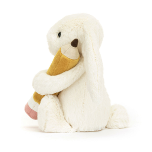 Jellycat Bashful Bunny With Pencil Plush