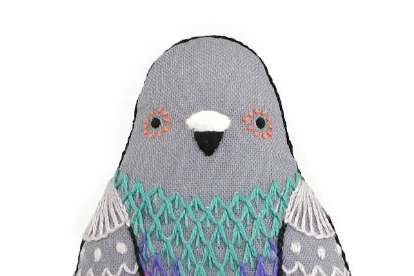 Kiriki Press Embroidery Kit | Pigeon