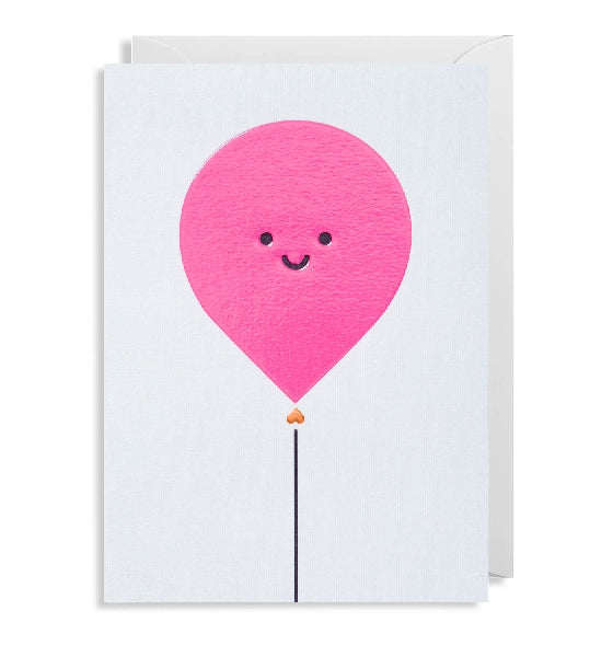 Pink Balloon Birthday Card