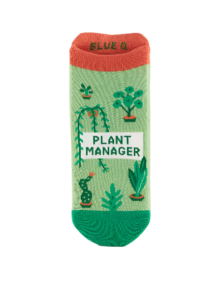 Blue Q Sneaker Socks | Plant Manager