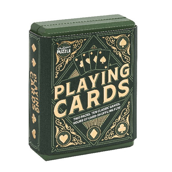 Playing Card Decks With Wooden Case (Set of 2)
