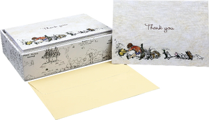 Pooh Bear Boxed Thank You Notecards