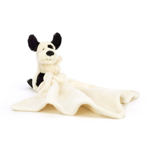 Jellycat Bashful Black And Cream Puppy Soother