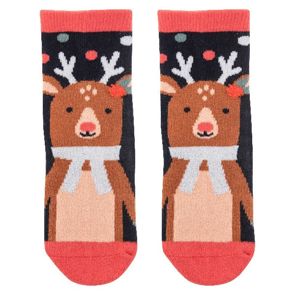 Stephen Joseph Holiday Toddler Socks | Reindeer