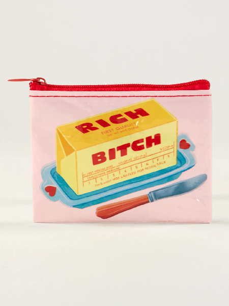 Blue Q Coin Purse | Rich Bitch