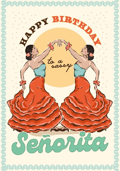Sassy Señorita Birthday Card