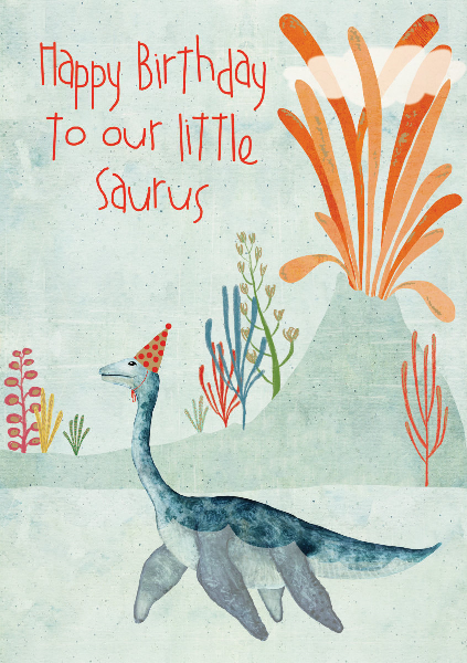 Little Dino Birthday Card