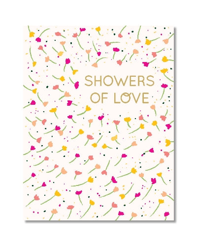 Showers Of Love Blank Card
