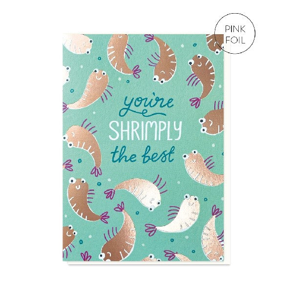 Shrimply The Best Congratulations Card