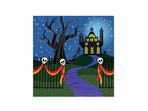 Skeleton Dog Halloween Pop Up Card