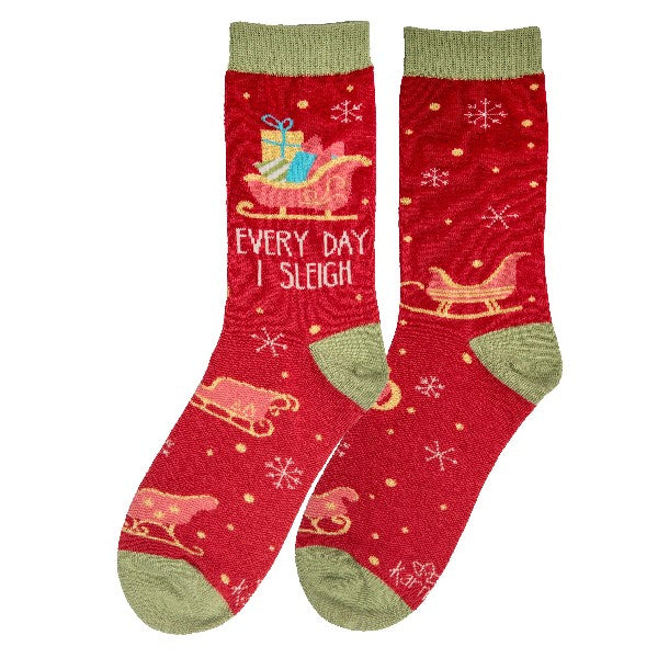 Karma Holiday Socks | Sleigh