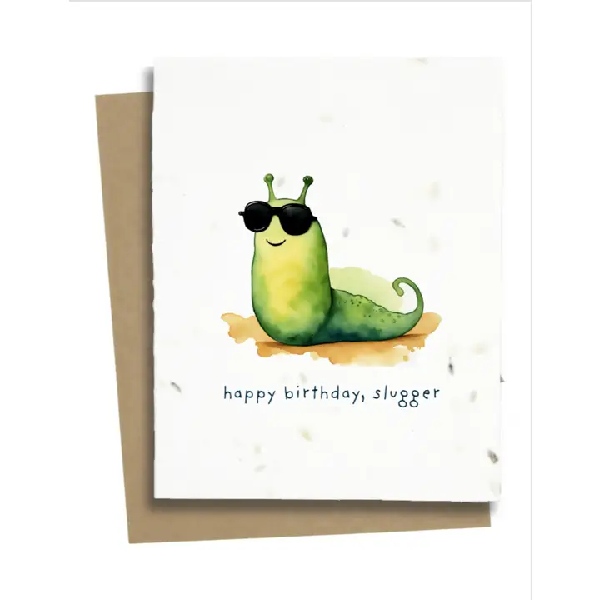 Slug Plantable Birthday Card