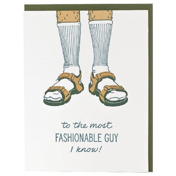 Socks And Sandals Father's Day Card