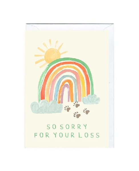 So Sorry For Your Loss Pet Sympathy Card