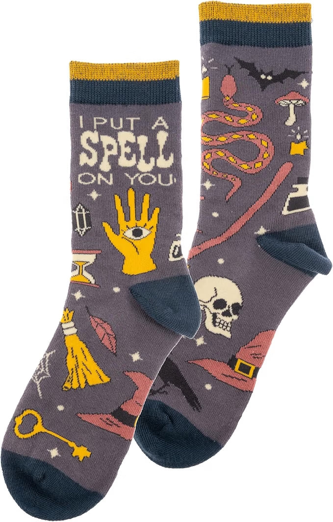 Put A Spell On You Halloween Socks