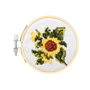 Mini Sunflower Cross Stitch Embroidery Kit