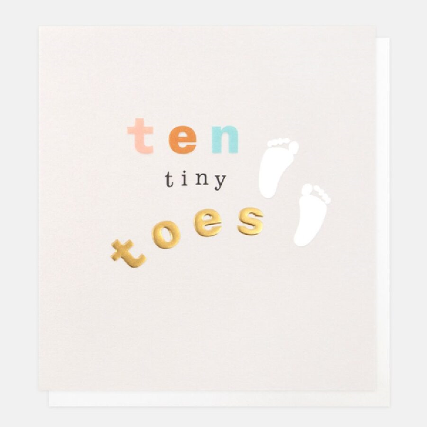 Ten Tiny Toes New Baby Card
