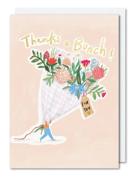 Thanks A Bunch Thank You Card