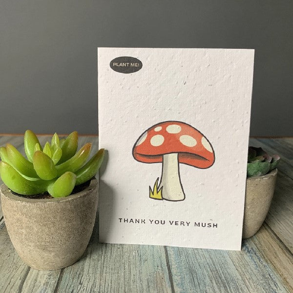 Thank You Very Mush Plantable Thank You Card