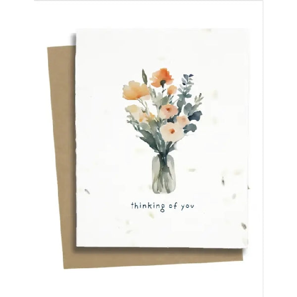Thinking Of You Plantable Sympathy Card