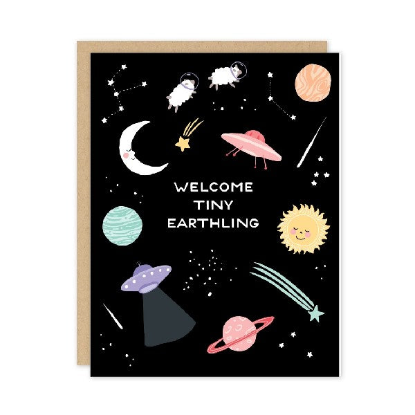 Tiny Earthling Baby Card