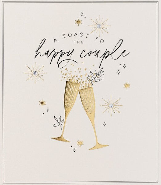 Toast To The Happy Couple Wedding Card