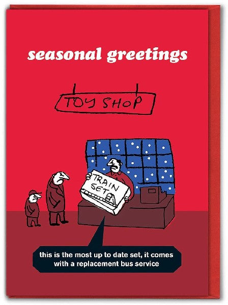 Bus Replacement Holiday Card
