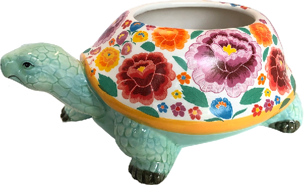 Blooming Turtle Planter