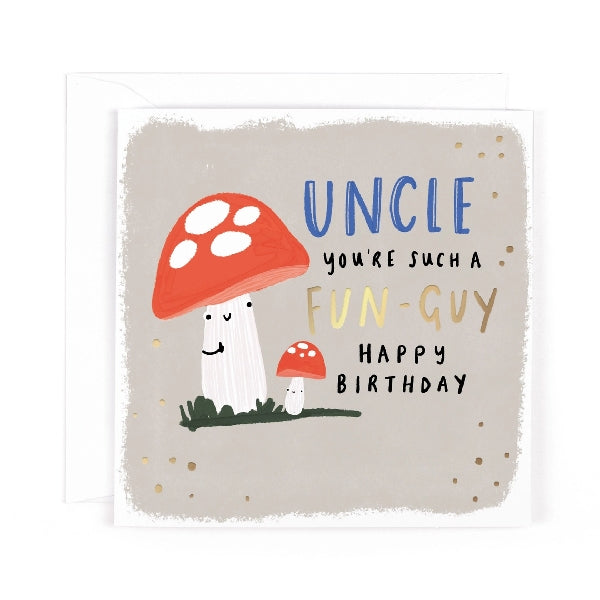 Fun-Guy Uncle Birthday Card