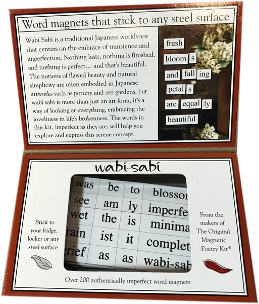 Magnetic Poetry Kit | Wabi Sabi