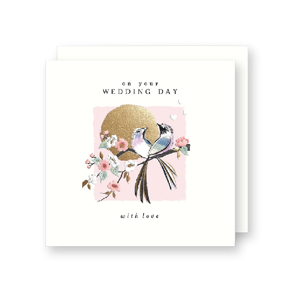 Love Birds Wedding Card