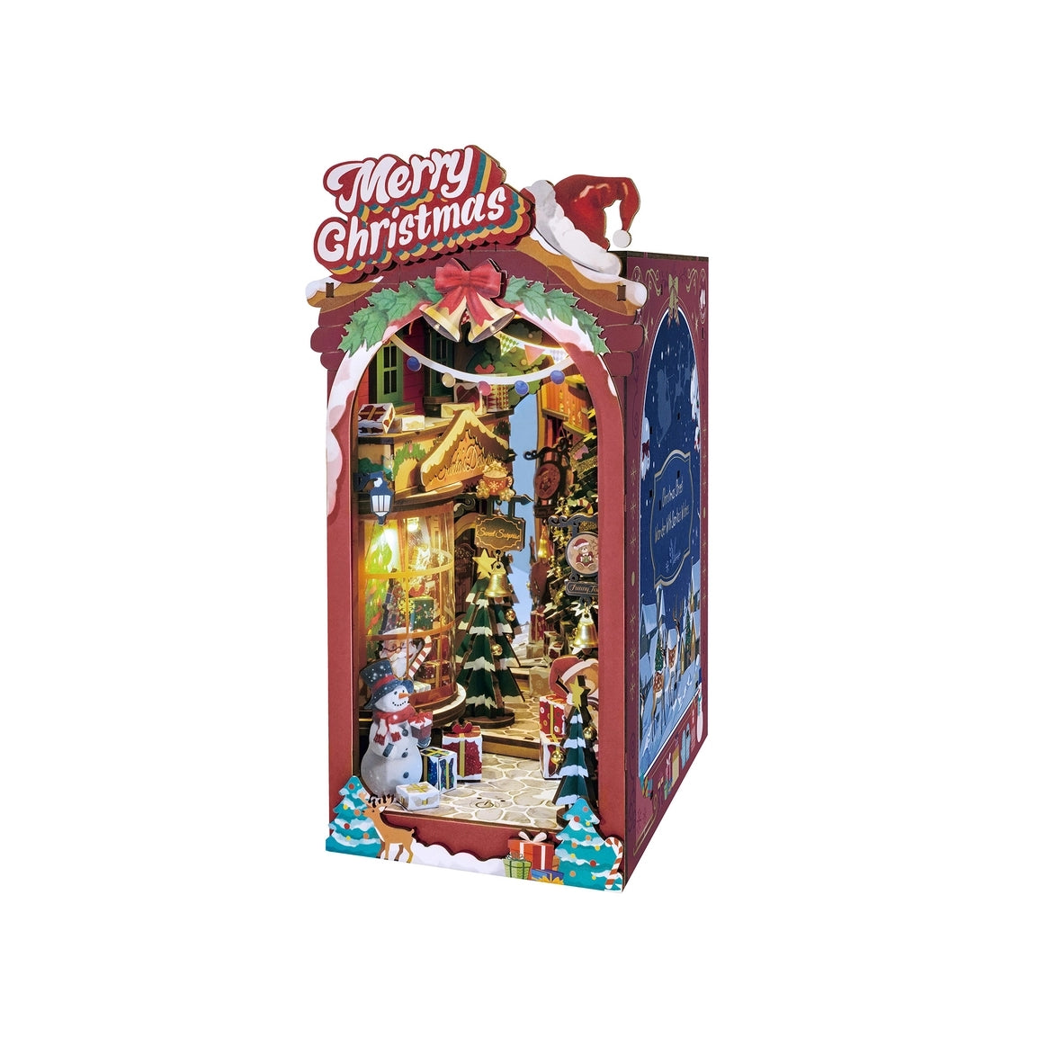 DIY Miniature Book Nook Kit | Christmas Street