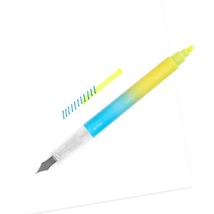 Ooly Fountain Pen Set | Writer's Duo 2-in-1 Fountain Pen + Highlighter