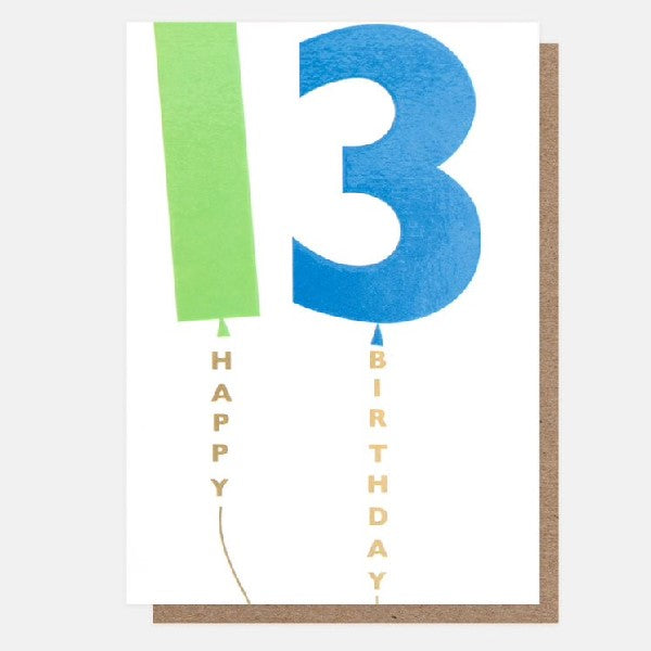 Happy 13th Birthday Card