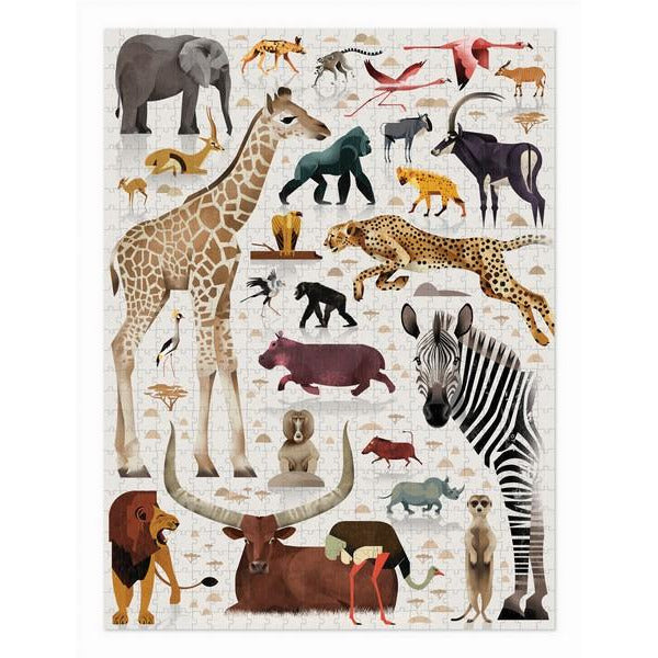 World of African Animals 750 Pieces