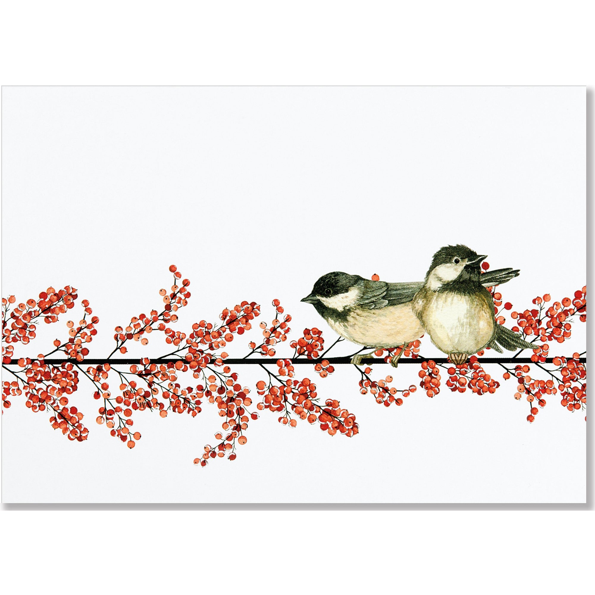 Winterberry & Chickadee Boxed Holiday Cards