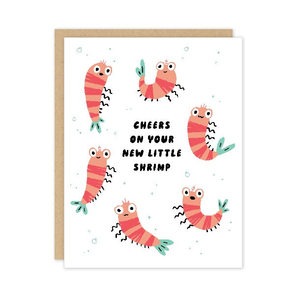 Baby Shrimp New Baby Card