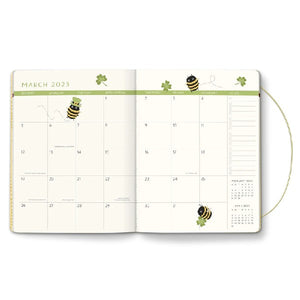 Studio Oh! 2023 17-Month Monthly Planner | Don't Worry Bee Happy