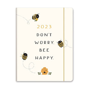 Studio Oh! 2023 17-Month Monthly Planner | Don't Worry Bee Happy